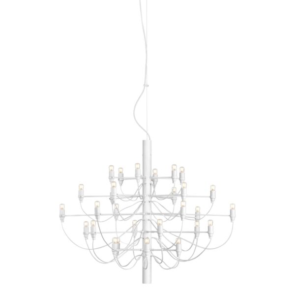 2097 / 30 Lysekrone Mat Hvid LED - Flos