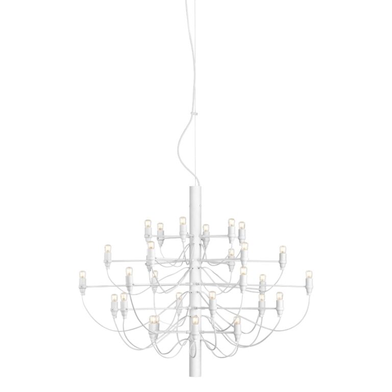 2097 / 30 Lysekrone Mat Hvid LED - Flos