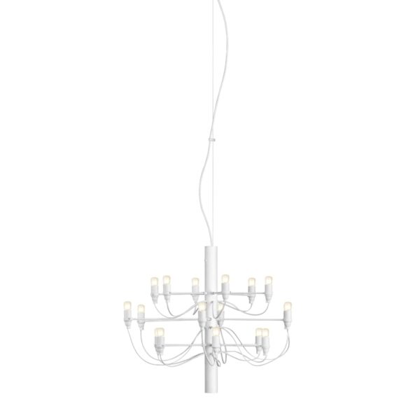 2097/18 Lysekrone Mat Hvid LED - Flos