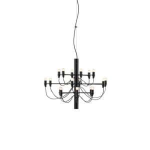 2097/18 lysekrone LED, sort