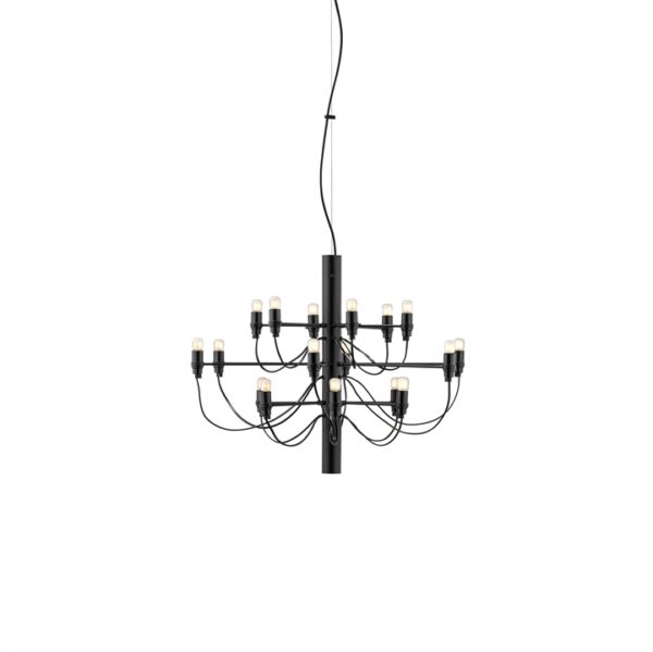 2097/18 lysekrone LED, sort