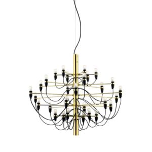 2097/30 lysekrone LED, messing