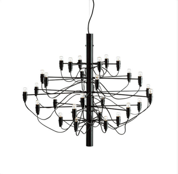 2097/30 lysekrone LED, sort
