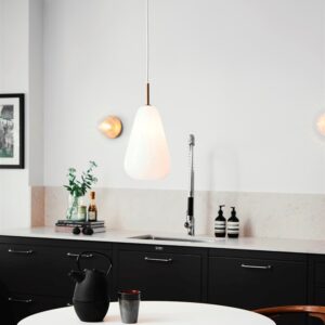 Anoli 1 pendel medium, nordic guld/opal