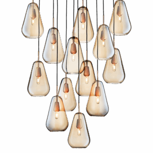 Anoli 13 pendel, nordic guld/guld