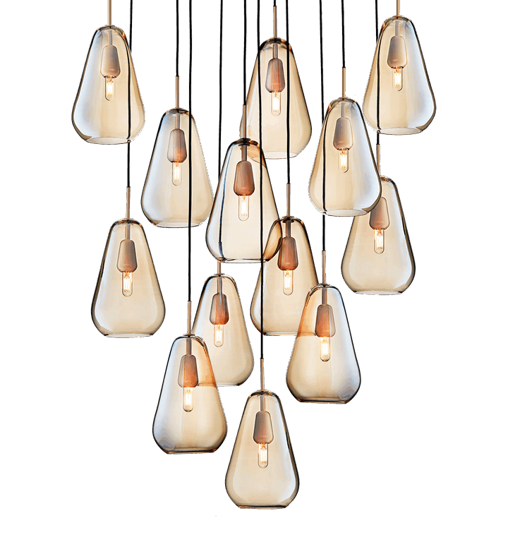 Anoli 13 pendel, nordic guld/guld