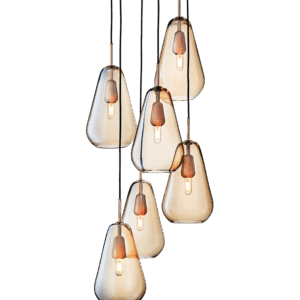 Anoli 6 pendel, nordic guld/guld