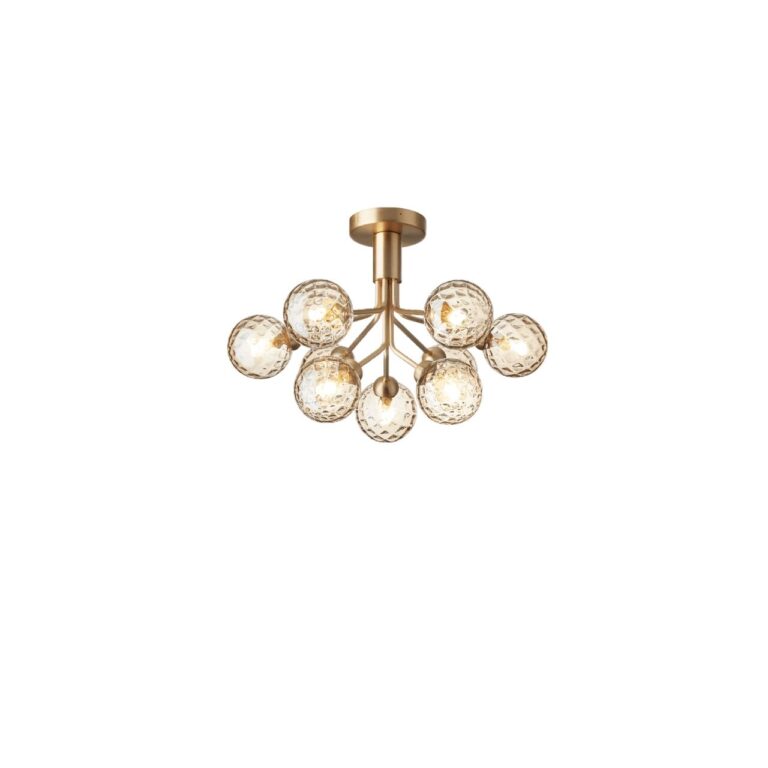 Apiales 9 Loftlampe Børstet Messing/Optic Gold