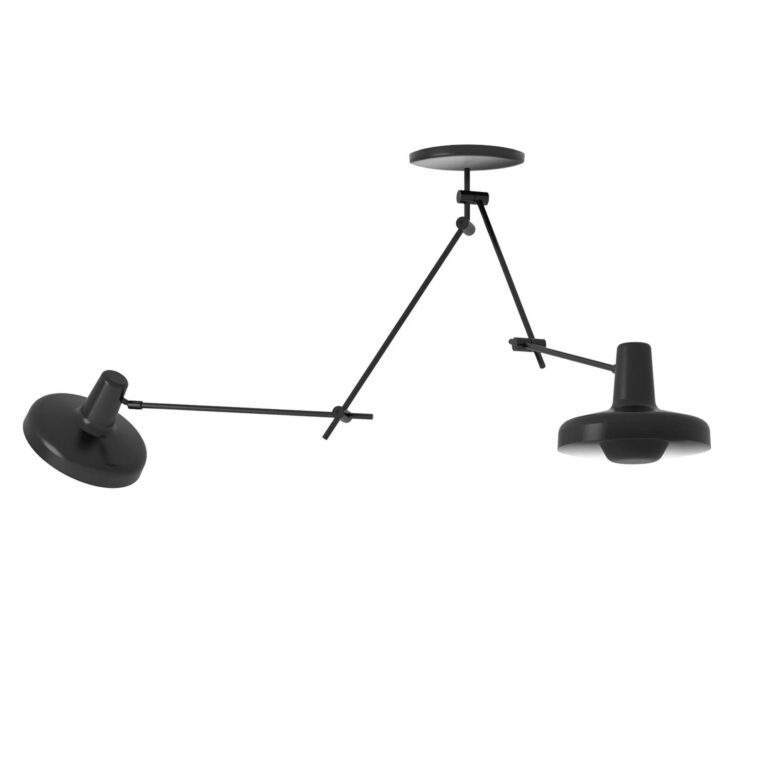 Arigato Double Loftlampe Sort