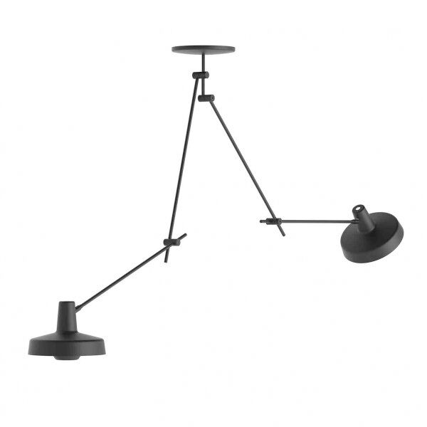Arigato Loftlampe Dobbelt Lang Sort