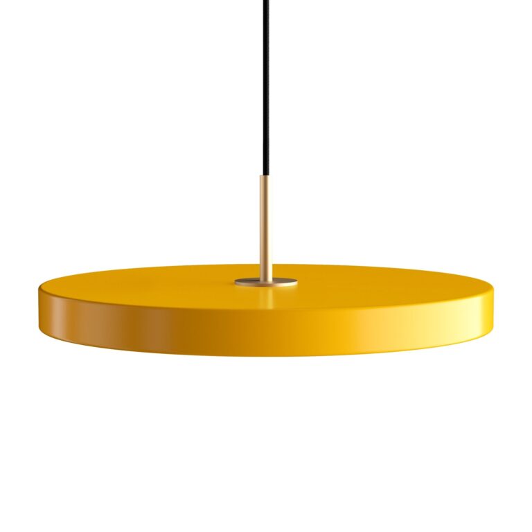 Asteria Pendel Gul med Messing Top