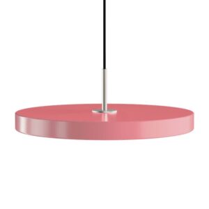 Asteria Plus medium pendel, rose/stål