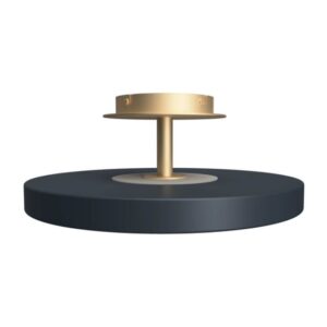 Asteria Up medium loftlampe, antrasit/messing