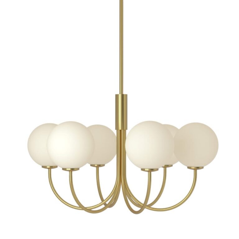 Ballon Lysekrone 6 Messing - Herstal