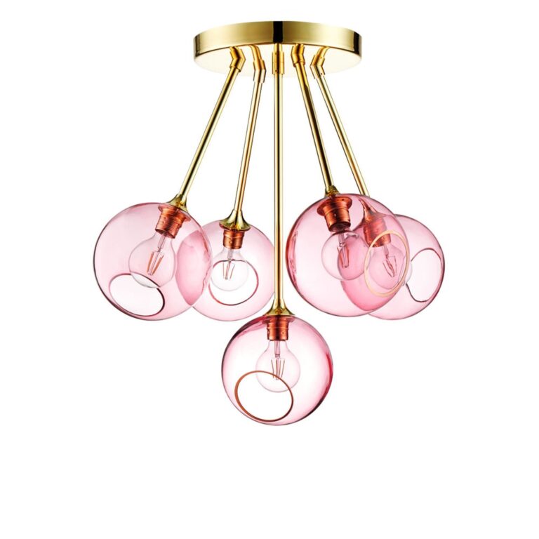 Ballroom Molecule Loftlampe Rose/Guld
