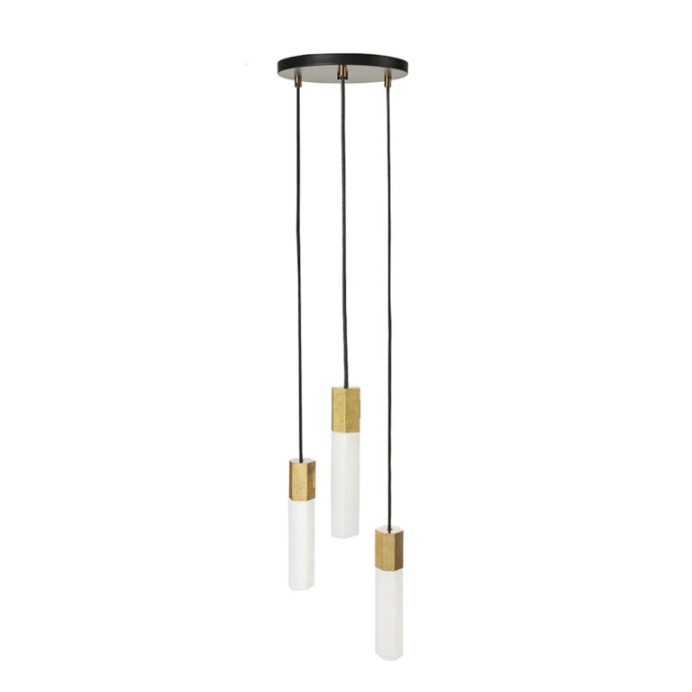 Basalt Triple Pendel Messing