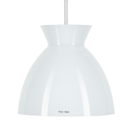 Bikube 290P pendel, opal/hvid ledning