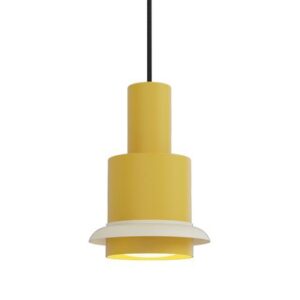 Chaumont pendel 190, gul/hvid