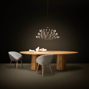 Coppelia lysekrone small, krom