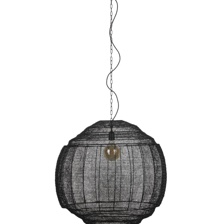 DUTCHBONE Meezan loftlampe, XL - sort jern