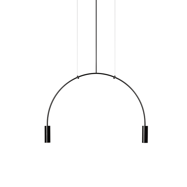 Estiluz Volta Pendel Sort 2 Lyskilder