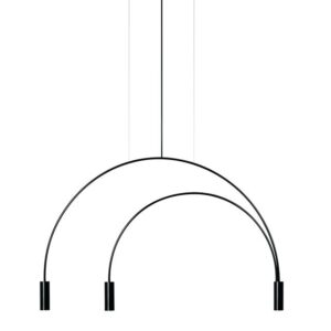 Estiluz Volta Pendel Sort 3 Lyskilder