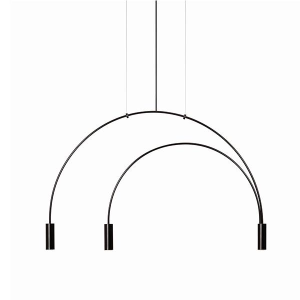 Estiluz Volta Pendel Sort 3 Lyskilder