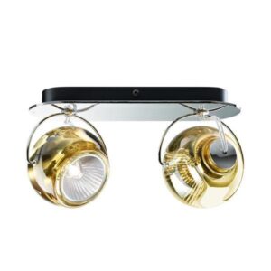 Fabbian Beluga Væg/Loftlampe Dobbelt Gul