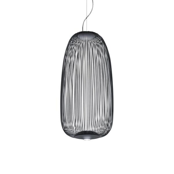 Foscarini Spokes 1 Pendel med LED Grå