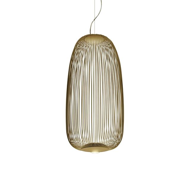 Foscarini Spokes 1 Pendel med LED Guld