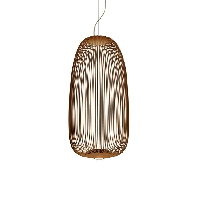 Foscarini Spokes 1 Pendel med LED Kobber
