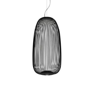 Foscarini Spokes 1 Pendel med LED Sort