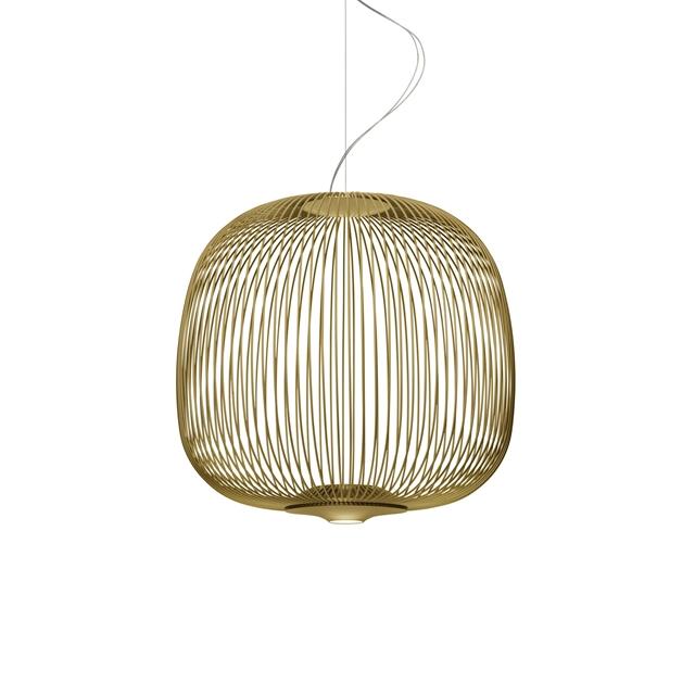 Foscarini Spokes 2 Midi Pendel med LED Guld