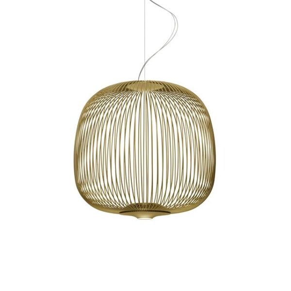Foscarini Spokes 2 Midi Pendel med LED Guld