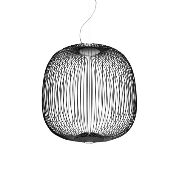 Foscarini Spokes 2 Pendel med LED Sort