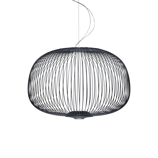 Foscarini Spokes 3 Pendel med LED Grå