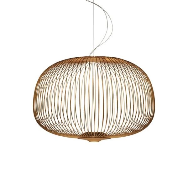 Foscarini Spokes 3 Pendel med LED Kobber