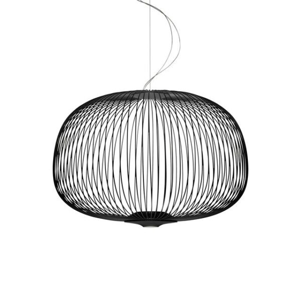 Foscarini Spokes 3 Pendel med LED Sort