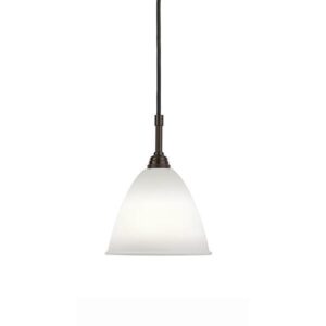 GUBI Bestlite BL9S Pendel Lille Sort Messing & Porcelæn