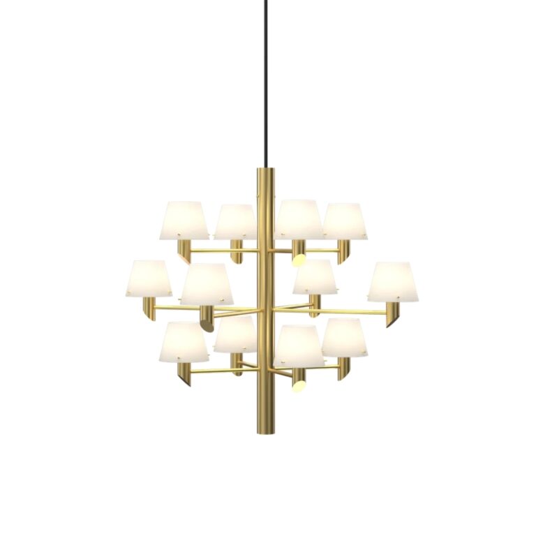 Gil Lysekrone 12 Messing/Opal - Herstal