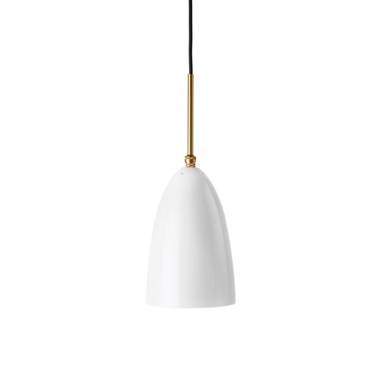 Grossman Collection Gräshoppa Pendel Messing/Blank Alabaster Hvid