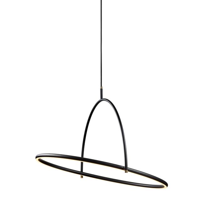 Halo Design Tilt Chandelier Lysekrone Ø60 Sort