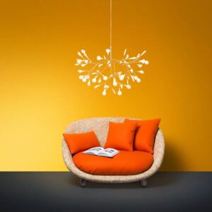 Heracleum III pendel small, hvid