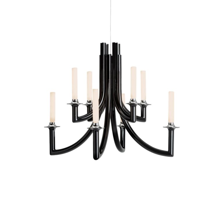 KHAN METAL Lysekrone Glossy Black