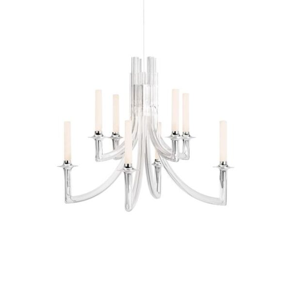 Kartell KHAN METAL Lysekrone Krystal