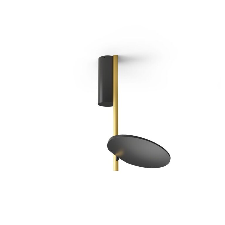 Kimia Loftlampe Ø17 Black 9005/Satin Galvanic Gold