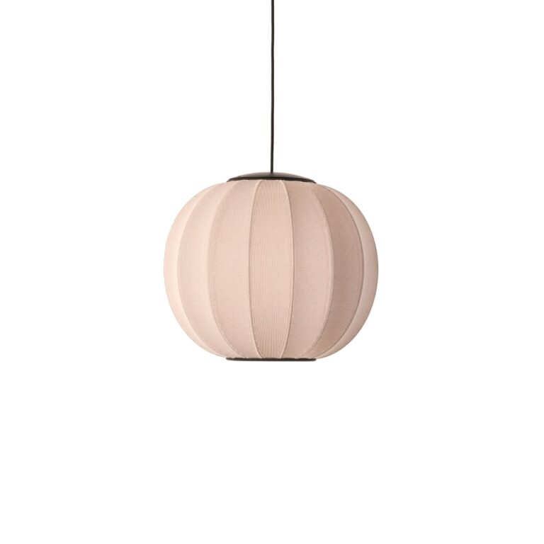 Knit-Wit 45 LED Round Pendel Sand Stone - Made By Hand