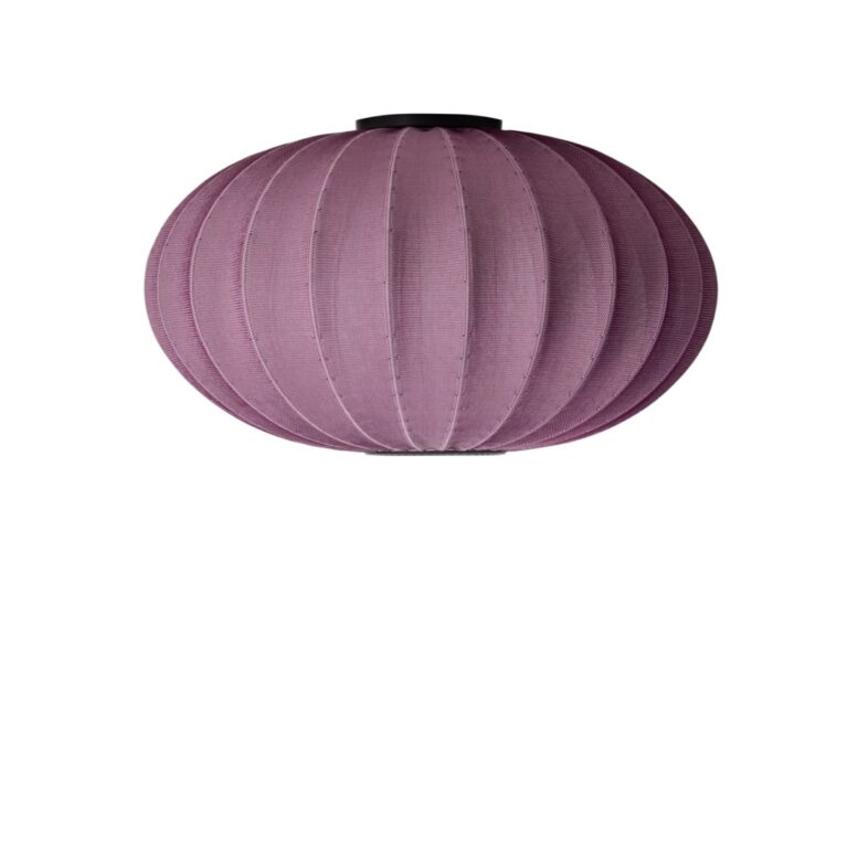 Knit-Wit 76 Oval Væg- og Loftlampe Burgundy - Made by Hand