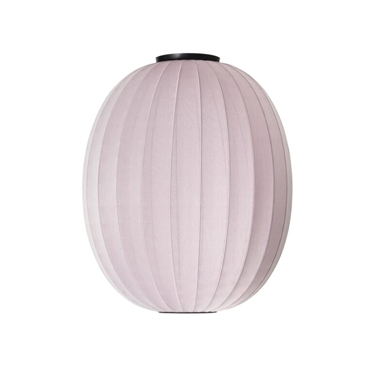 Knit-Wit High/Oval Loftlampe Ø65 Lysepink
