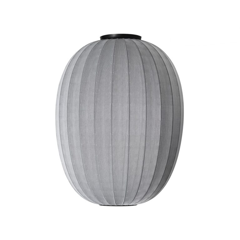 Knit-Wit High/Oval Loftlampe Ø65 Sølv